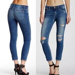 JOE'S JEANS JOES JEANS Keagan Skinny Ankle Distressed Jeans Dark Wash Ripped 25